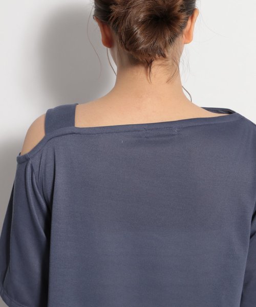 niko and...（ニコアンド）の「ワンストラップテントワンピース（ワンピース・レディース・ブラック/ベージュ/ブルー・MEDIUM/LARGE）」の7枚目の写真