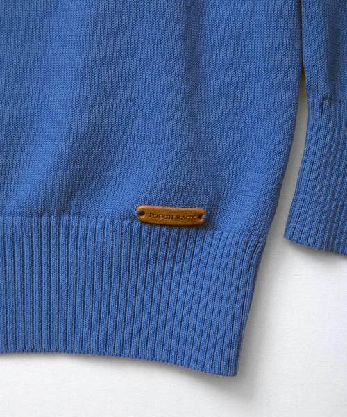 CUSTOM CULTURE（カスタムカルチャー）の「【TOUCH BACK】 Italy Made 12GG クレープコットン カーディガン（カーディガン/ボレロ・メンズ・ネイビー/オフホワイト/グリーン/マスタード/ロイヤルブルー・46/48/50）」の15枚目の写真