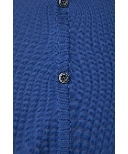 CUSTOM CULTURE（カスタムカルチャー）の「【TOUCH BACK】 Italy Made 12GG クレープコットン カーディガン（カーディガン/ボレロ・メンズ・ネイビー/オフホワイト/グリーン/マスタード/ロイヤルブルー・46/48/50）」の12枚目の写真