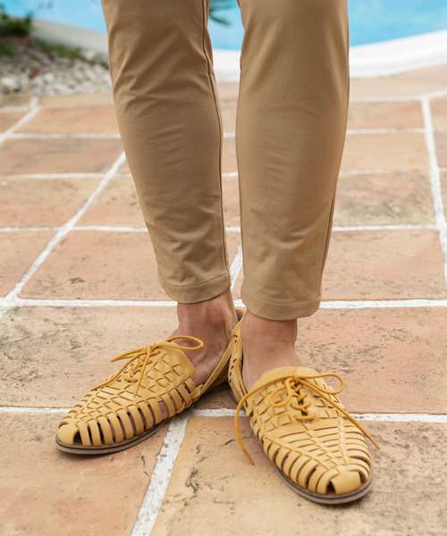 #Re:room URBAN BEACH CLUB（リルームアーバンビーチクラブ）の「ストレッチスリムスラックス（スラックス・メンズ・ブラック/ベージュ・SMALL/MEDIUM/LARGE）」の5枚目の写真