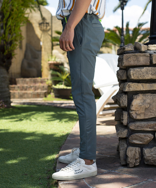 #Re:room URBAN BEACH CLUB（リルームアーバンビーチクラブ）の「ストレッチスリムスラックス（スラックス・メンズ・ブラック/ベージュ・SMALL/MEDIUM/LARGE）」の6枚目の写真