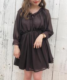 one after another NICE CLAUP | Vintage シフォンチュニック(シャツ/ブラウス)