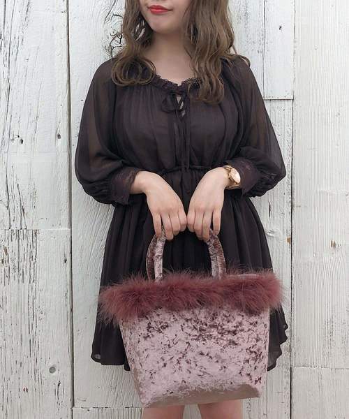one after another NICE CLAUP（ワンアフターアナザーナイスクラップ）の「Vintage シフォンチュニック（シャツ/ブラウス・レディース・ピンク系その他/アイボリー/ブラウン/ピンク・FREE）」の21枚目の写真