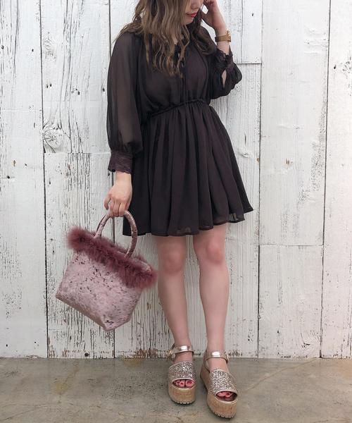 one after another NICE CLAUP（ワンアフターアナザーナイスクラップ）の「Vintage シフォンチュニック（シャツ/ブラウス・レディース・ピンク系その他/アイボリー/ブラウン/ピンク・FREE）」の20枚目の写真