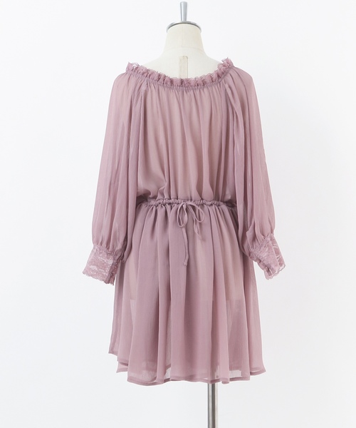 one after another NICE CLAUP（ワンアフターアナザーナイスクラップ）の「Vintage シフォンチュニック（シャツ/ブラウス・レディース・ピンク系その他/アイボリー/ブラウン/ピンク・FREE）」の8枚目の写真