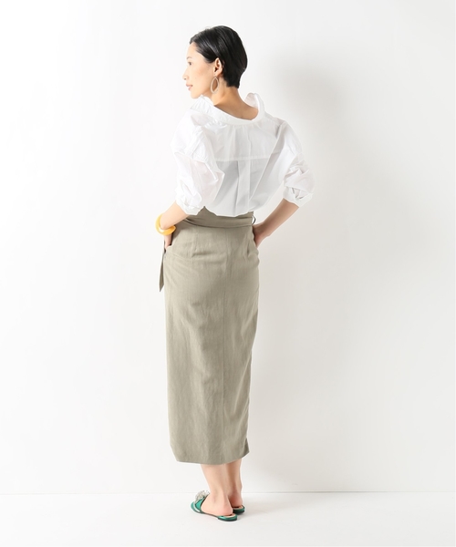 journal standard L'essage(ジャーナルスタンダードレサージュ)の「ストライプ/ムジ タイプライター2WAY シャツ(シャツ/ブラウス・レディース・ホワイト/ベージュ/ホワイト系その他/ダークブルー・FREE)」の13枚目の写真