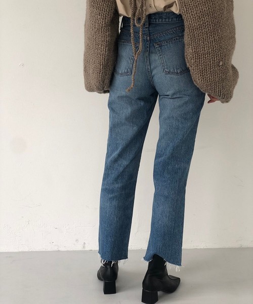 TODAYFUL（トゥデイフル）の「Eddy'sデニム（デニムパンツ・レディース・ブルー・24inch/25inch/26inch/23inch）」の4枚目の写真