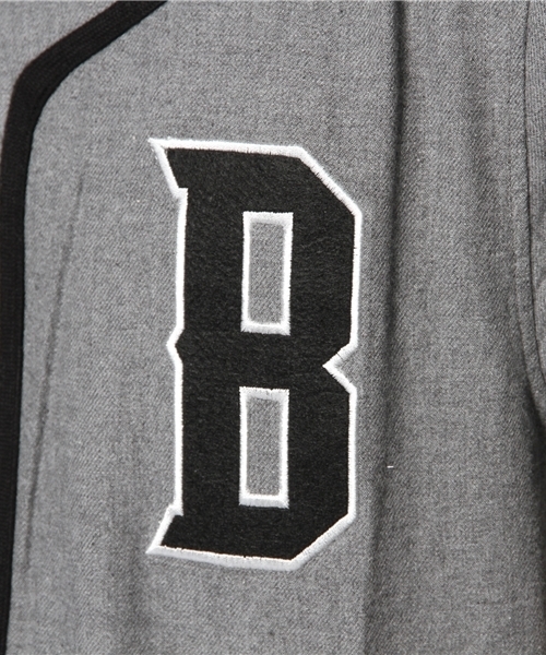 WEGO（ウィゴー）の「WEGO/ベースボールシャツ（シャツ/ブラウス・メンズ・ホワイト/杢グレー・LARGE/MEDIUM）」の5枚目の写真