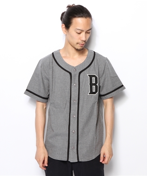 WEGO（ウィゴー）の「WEGO/ベースボールシャツ（シャツ/ブラウス・メンズ・ホワイト/杢グレー・LARGE/MEDIUM）」の11枚目の写真