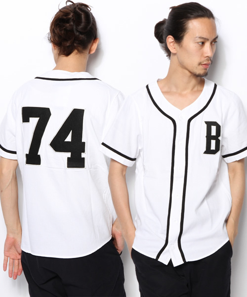 WEGO（ウィゴー）の「WEGO/ベースボールシャツ（シャツ/ブラウス・メンズ・ホワイト/杢グレー・LARGE/MEDIUM）」の13枚目の写真