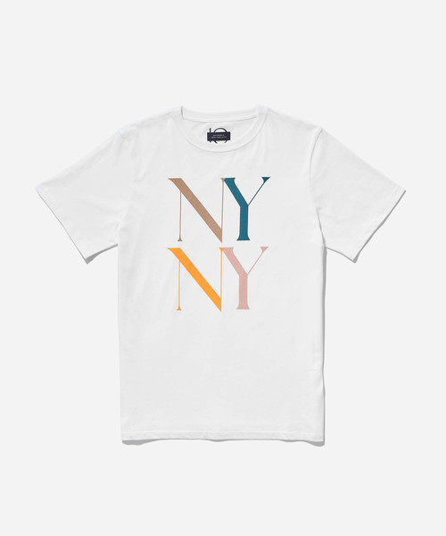 Saturdays NYC（サタデーズ ニューヨークシティ ）の「NY NY Multi-Color T-Shirt（Tシャツ/カットソー・メンズ・ホワイト/ブラック・X-LARGE/X-SMALL/S/M/L）」の6枚目の写真