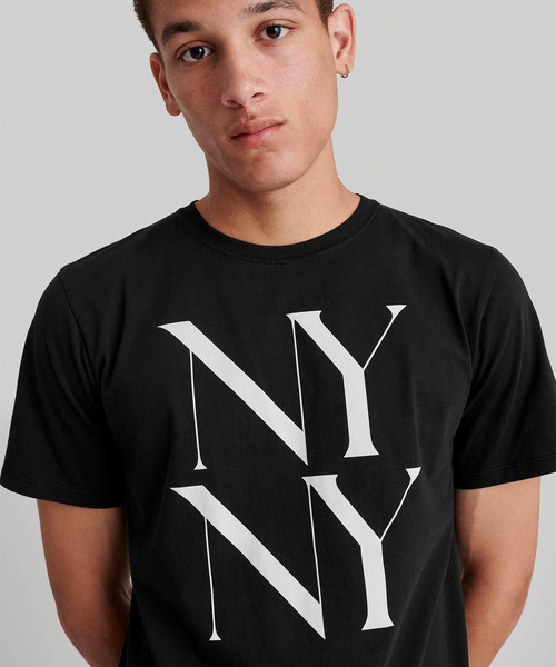 Saturdays NYC（サタデーズ ニューヨークシティ ）の「NY NY Multi-Color T-Shirt（Tシャツ/カットソー・メンズ・ホワイト/ブラック・X-LARGE/X-SMALL/S/M/L）」の7枚目の写真