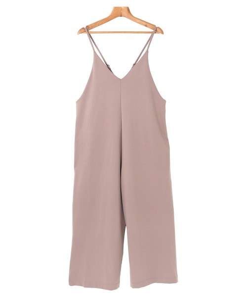 andme（アンドミー）の「きれいめポンチVネックキャミサロペット（サロペット/オーバーオール・レディース・ブラック/ライトブラウン/ネイビー/カーキ/グレー系その他・M）」の22枚目の写真