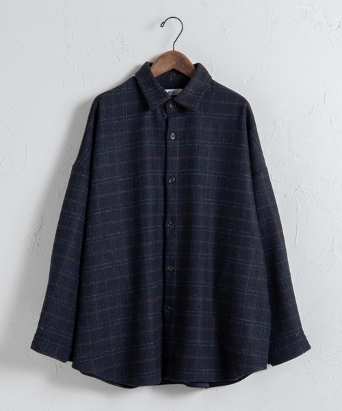 WEGO(ウィゴー)の「WEGO/チェックCPOシャツジャケット(シャツ/ブラウス・メンズ・グレー系その他2/グレー系その他3/ブラウン系その他2/ベージュ系その他2/ブルー系その他2・MEDIUM/LARGE)」の14枚目の写真