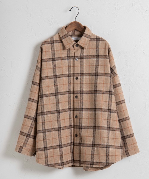 WEGO(ウィゴー)の「WEGO/チェックCPOシャツジャケット(シャツ/ブラウス・メンズ・グレー系その他2/グレー系その他3/ブラウン系その他2/ベージュ系その他2/ブルー系その他2・MEDIUM/LARGE)」の17枚目の写真