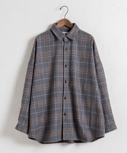 WEGO(ウィゴー)の「WEGO/チェックCPOシャツジャケット(シャツ/ブラウス・メンズ・グレー系その他2/グレー系その他3/ブラウン系その他2/ベージュ系その他2/ブルー系その他2・MEDIUM/LARGE)」の8枚目の写真