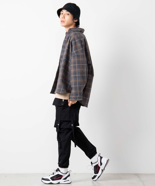 WEGO(ウィゴー)の「WEGO/チェックCPOシャツジャケット(シャツ/ブラウス・メンズ・グレー系その他2/グレー系その他3/ブラウン系その他2/ベージュ系その他2/ブルー系その他2・MEDIUM/LARGE)」の22枚目の写真