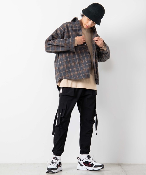 WEGO(ウィゴー)の「WEGO/チェックCPOシャツジャケット(シャツ/ブラウス・メンズ・グレー系その他2/グレー系その他3/ブラウン系その他2/ベージュ系その他2/ブルー系その他2・MEDIUM/LARGE)」の21枚目の写真