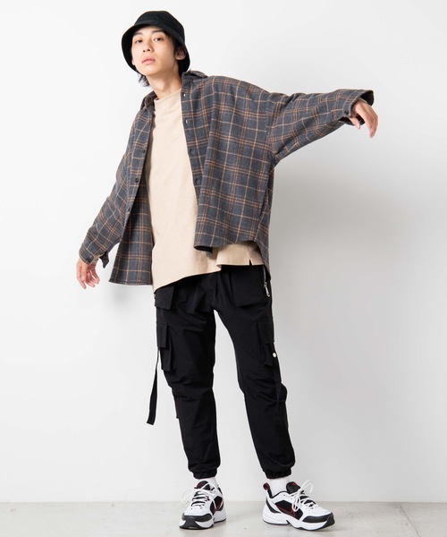 WEGO(ウィゴー)の「WEGO/チェックCPOシャツジャケット(シャツ/ブラウス・メンズ・グレー系その他2/グレー系その他3/ブラウン系その他2/ベージュ系その他2/ブルー系その他2・MEDIUM/LARGE)」の20枚目の写真
