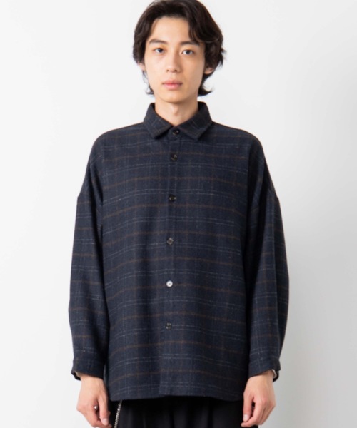 WEGO(ウィゴー)の「WEGO/チェックCPOシャツジャケット(シャツ/ブラウス・メンズ・グレー系その他2/グレー系その他3/ブラウン系その他2/ベージュ系その他2/ブルー系その他2・MEDIUM/LARGE)」の19枚目の写真