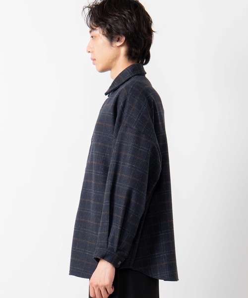 WEGO(ウィゴー)の「WEGO/チェックCPOシャツジャケット(シャツ/ブラウス・メンズ・グレー系その他2/グレー系その他3/ブラウン系その他2/ベージュ系その他2/ブルー系その他2・MEDIUM/LARGE)」の18枚目の写真
