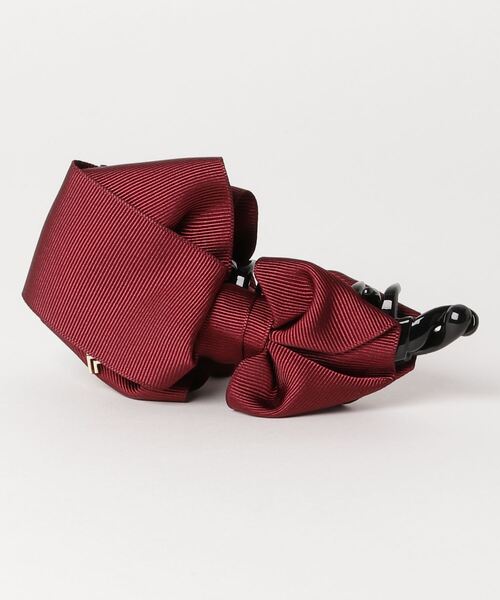 LANVIN en Bleu（ランバンオンブルー）の「タンダンス リボンバナナクリップ（バレッタ/ヘアクリップ・レディース・ブラック/ネイビー/ボルドー・ONE SIZE/ONESIZE）」の3枚目の写真