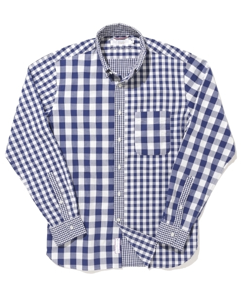 美品 sage de cret クレイジーパターン ギンガムチェックシャツ BEAMS LIGHTS Men's（ビームスライツ メンズ）の「BEAMS LIGHTS