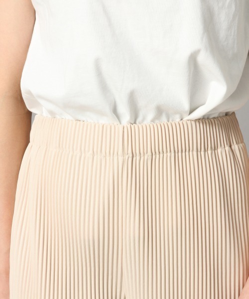 LOWRYS FARM（ローリーズファーム）の「セルフカットプリーツパンツ　872862（その他パンツ・レディース・アイボリー/ブラック/ブラウン/ミント/ベージュ/パープル・FREE）」の9枚目の写真