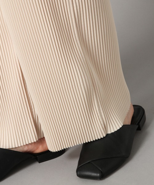 LOWRYS FARM（ローリーズファーム）の「セルフカットプリーツパンツ　872862（その他パンツ・レディース・アイボリー/ブラック/ブラウン/ミント/ベージュ/パープル・FREE）」の15枚目の写真