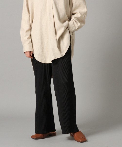 LOWRYS FARM（ローリーズファーム）の「セルフカットプリーツパンツ　872862（その他パンツ・レディース・アイボリー/ブラック/ブラウン/ミント/ベージュ/パープル・FREE）」の20枚目の写真