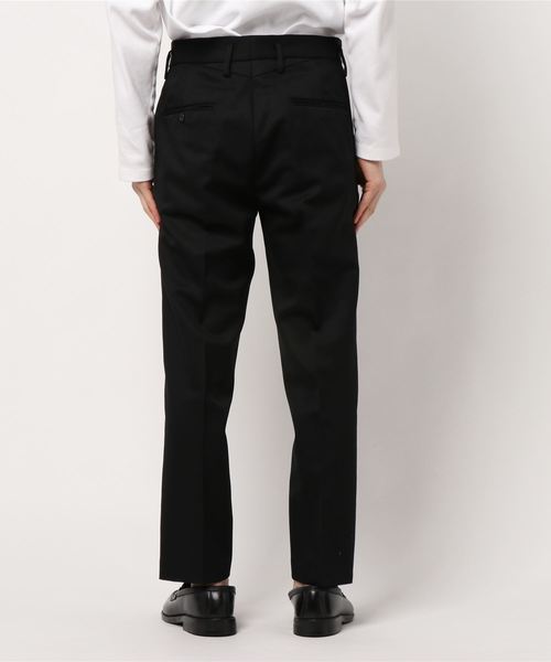 CLANE（クラネ）の「WOOL SLACKS（スラックス・メンズ・カーキ/ブラック・1/2）」の3枚目の写真