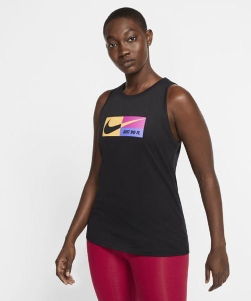 NIKE（ナイキ）の「ナイキ NIKE ウィメンズ ドライ DFC アイコン クラッシュ タンク（タンクトップ・レディース・ブラック/イエロー/ブルー・S/M/L）」の2枚目の写真