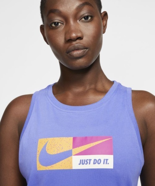 NIKE（ナイキ）の「ナイキ NIKE ウィメンズ ドライ DFC アイコン クラッシュ タンク（タンクトップ・レディース・ブラック/イエロー/ブルー・S/M/L）」の12枚目の写真