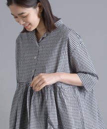 タイプライター コットンギャザーチュニック