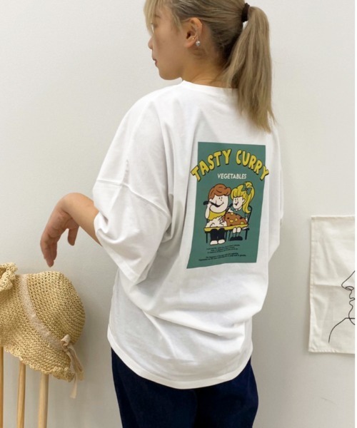 apres jour（アプレジュール）の「アソートスリットBIGT【ZOZOTOWN限定アイテム】（Tシャツ/カットソー・レディース・ホワイト/その他/オフホワイト/ブラック/モカ/アイボリー/ホワイト系その他2/ブルー/ブルー系その他/ライトホワイト/ホワイト系その他/チャコールグレー/ダークブルー/ミント/パープル/グリーン系その他・フリー）」の6枚目の写真