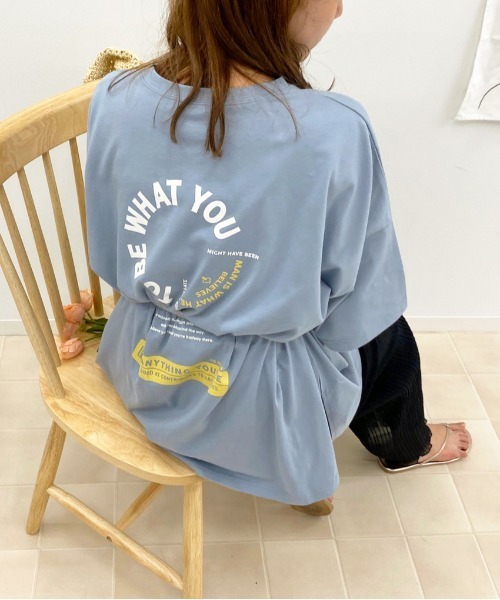 apres jour（アプレジュール）の「アソートスリットBIGT【ZOZOTOWN限定アイテム】（Tシャツ/カットソー・レディース・ホワイト/その他/オフホワイト/ブラック/モカ/アイボリー/ホワイト系その他2/ブルー/ブルー系その他/ライトホワイト/ホワイト系その他/チャコールグレー/ダークブルー/ミント/パープル/グリーン系その他・フリー）」の2枚目の写真