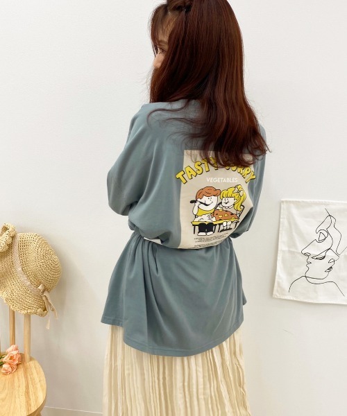 apres jour（アプレジュール）の「アソートスリットBIGT【ZOZOTOWN限定アイテム】（Tシャツ/カットソー・レディース・ホワイト/その他/オフホワイト/ブラック/モカ/アイボリー/ホワイト系その他2/ブルー/ブルー系その他/ライトホワイト/ホワイト系その他/チャコールグレー/ダークブルー/ミント/パープル/グリーン系その他・フリー）」の14枚目の写真