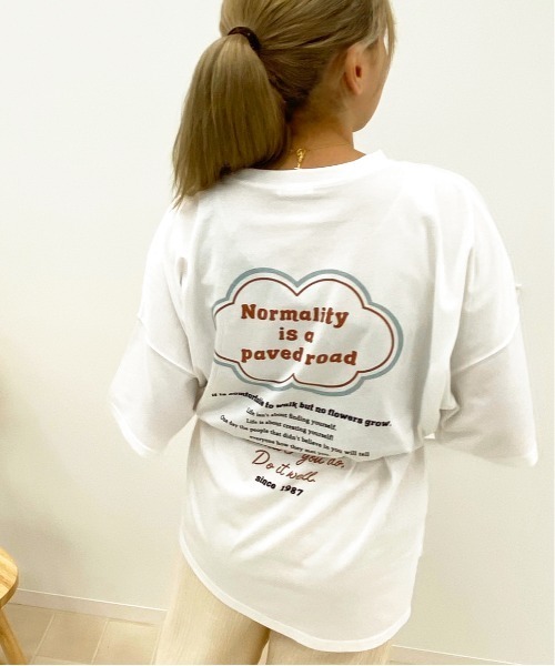 apres jour（アプレジュール）の「アソートスリットBIGT【ZOZOTOWN限定アイテム】（Tシャツ/カットソー・レディース・ホワイト/その他/オフホワイト/ブラック/モカ/アイボリー/ホワイト系その他2/ブルー/ブルー系その他/ライトホワイト/ホワイト系その他/チャコールグレー/ダークブルー/ミント/パープル/グリーン系その他・フリー）」の7枚目の写真