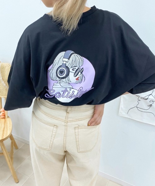 apres jour（アプレジュール）の「アソートスリットBIGT【ZOZOTOWN限定アイテム】（Tシャツ/カットソー・レディース・ホワイト/その他/オフホワイト/ブラック/モカ/アイボリー/ホワイト系その他2/ブルー/ブルー系その他/ライトホワイト/ホワイト系その他/チャコールグレー/ダークブルー/ミント/パープル/グリーン系その他・フリー）」の8枚目の写真