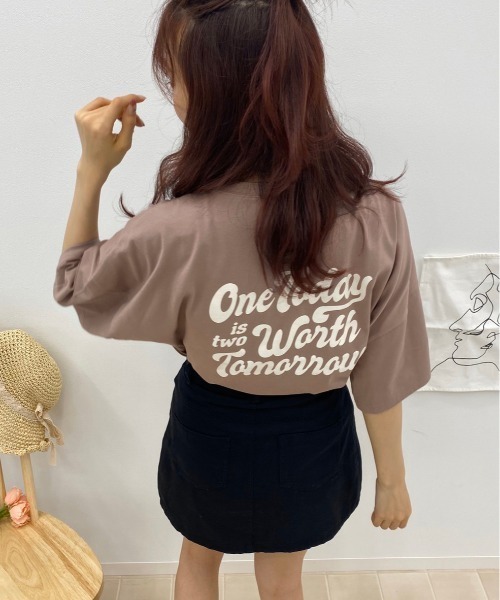 apres jour（アプレジュール）の「アソートスリットBIGT【ZOZOTOWN限定アイテム】（Tシャツ/カットソー・レディース・ホワイト/その他/オフホワイト/ブラック/モカ/アイボリー/ホワイト系その他2/ブルー/ブルー系その他/ライトホワイト/ホワイト系その他/チャコールグレー/ダークブルー/ミント/パープル/グリーン系その他・フリー）」の10枚目の写真