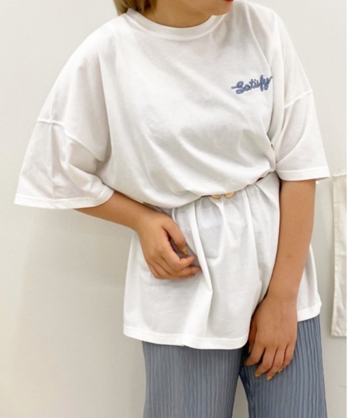 apres jour（アプレジュール）の「アソートスリットBIGT【ZOZOTOWN限定アイテム】（Tシャツ/カットソー・レディース・ホワイト/その他/オフホワイト/ブラック/モカ/アイボリー/ホワイト系その他2/ブルー/ブルー系その他/ライトホワイト/ホワイト系その他/チャコールグレー/ダークブルー/ミント/パープル/グリーン系その他・フリー）」の20枚目の写真