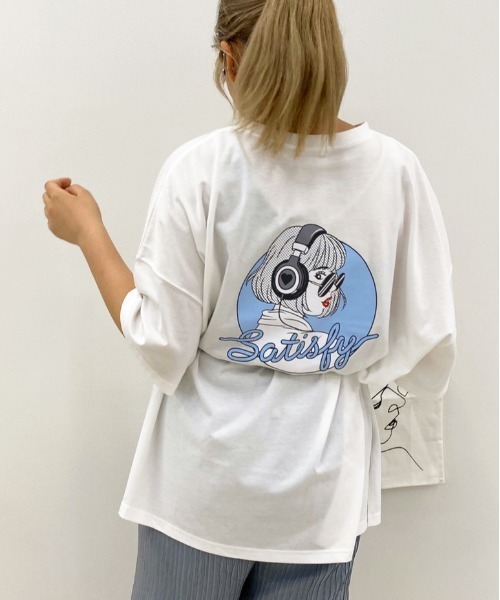 apres jour（アプレジュール）の「アソートスリットBIGT【ZOZOTOWN限定アイテム】（Tシャツ/カットソー・レディース・ホワイト/その他/オフホワイト/ブラック/モカ/アイボリー/ホワイト系その他2/ブルー/ブルー系その他/ライトホワイト/ホワイト系その他/チャコールグレー/ダークブルー/ミント/パープル/グリーン系その他・フリー）」の21枚目の写真