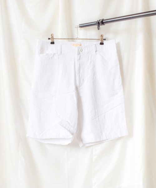 JOEY FACTORY(ジョーイファクトリー)の「/JOEY FACTORY/LINEN BAKER SHORTS(その他パンツ・メンズ・ブルー/ホワイト/グリーン・MEDIUM/X-LARGE/LARGE)」の2枚目の写真