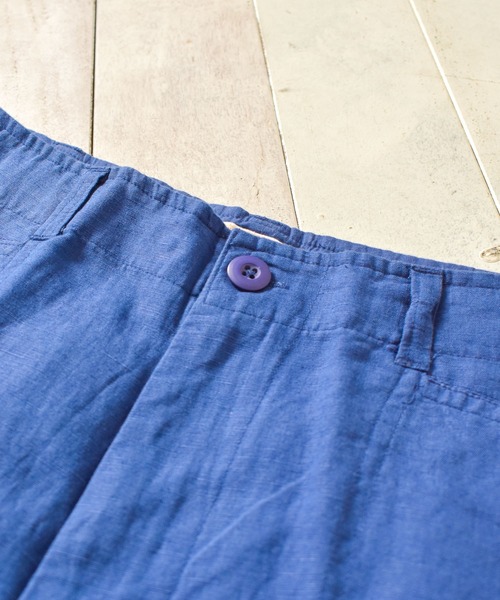 JOEY FACTORY(ジョーイファクトリー)の「/JOEY FACTORY/LINEN BAKER SHORTS(その他パンツ・メンズ・ブルー/ホワイト/グリーン・MEDIUM/X-LARGE/LARGE)」の13枚目の写真