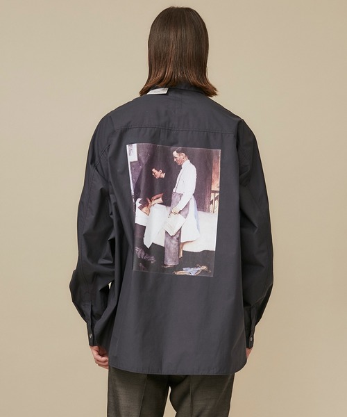Name.（ネーム）の「【Name.】NORMAN ROCKWELLバックプリントシャツ/NMSH-20AW-009（シャツ/ブラウス・メンズ・ライトブルー/インディゴブルー・1/0/2）」の13枚目の写真