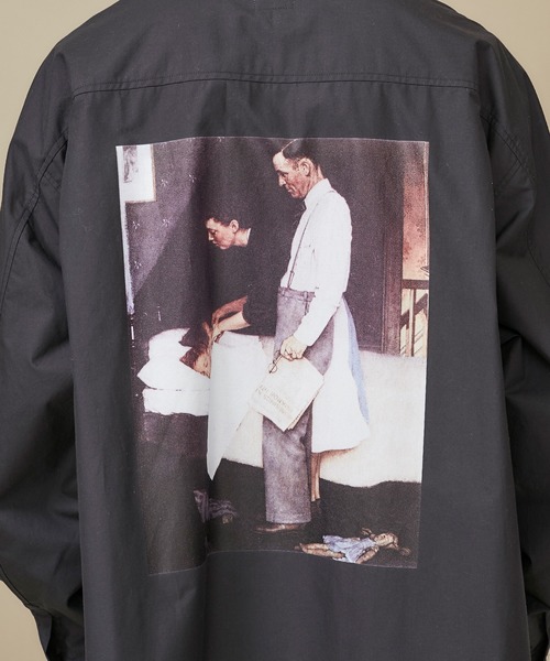 Name.（ネーム）の「【Name.】NORMAN ROCKWELLバックプリントシャツ/NMSH-20AW-009（シャツ/ブラウス・メンズ・ライトブルー/インディゴブルー・1/0/2）」の14枚目の写真