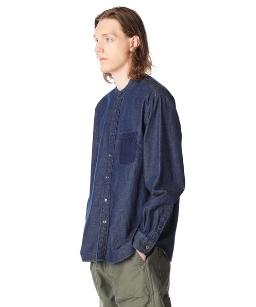 SOPHNET.（ソフネット）の「DENIM BIG BAND COLLAR SHIRT（シャツ 
