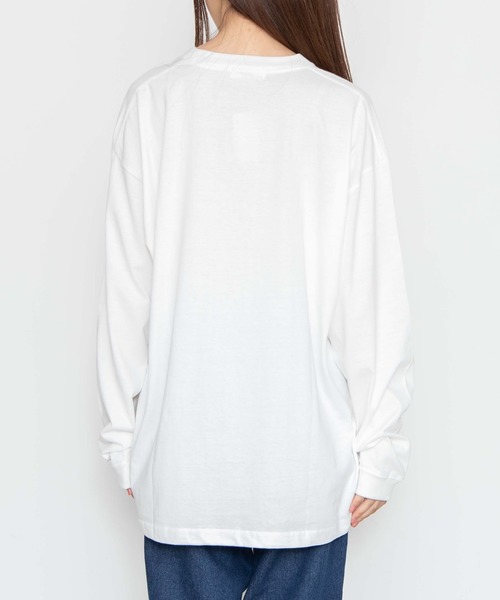 WEGO(ウィゴー)の「WEGO/カラーロゴプリントロンT(Tシャツ/カットソー・レディース・ホワイト/ブルー・SMALL/MEDIUM/LARGE)」の8枚目の写真