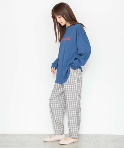 WEGO(ウィゴー)の「WEGO/カラーロゴプリントロンT(Tシャツ/カットソー・レディース・ホワイト/ブルー・SMALL/MEDIUM/LARGE)」の4枚目の写真
