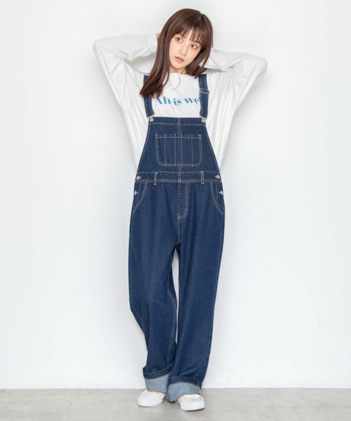 WEGO(ウィゴー)の「WEGO/カラーロゴプリントロンT(Tシャツ/カットソー・レディース・ホワイト/ブルー・SMALL/MEDIUM/LARGE)」の10枚目の写真